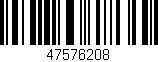 Código de barras (EAN, GTIN, SKU, ISBN): '47576208'