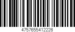 Código de barras (EAN, GTIN, SKU, ISBN): '4757655412226'