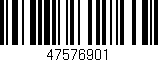 Código de barras (EAN, GTIN, SKU, ISBN): '47576901'