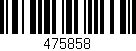 Código de barras (EAN, GTIN, SKU, ISBN): '475858'