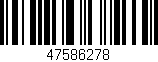 Código de barras (EAN, GTIN, SKU, ISBN): '47586278'