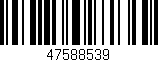 Código de barras (EAN, GTIN, SKU, ISBN): '47588539'