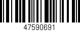 Código de barras (EAN, GTIN, SKU, ISBN): '47590691'