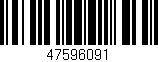 Código de barras (EAN, GTIN, SKU, ISBN): '47596091'