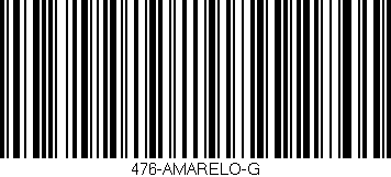 Código de barras (EAN, GTIN, SKU, ISBN): '476-AMARELO-G'