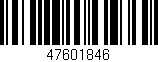 Código de barras (EAN, GTIN, SKU, ISBN): '47601846'
