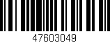 Código de barras (EAN, GTIN, SKU, ISBN): '47603049'