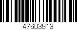Código de barras (EAN, GTIN, SKU, ISBN): '47603913'