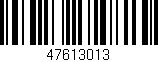 Código de barras (EAN, GTIN, SKU, ISBN): '47613013'