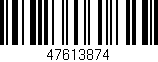 Código de barras (EAN, GTIN, SKU, ISBN): '47613874'