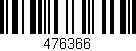 Código de barras (EAN, GTIN, SKU, ISBN): '476366'