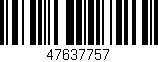 Código de barras (EAN, GTIN, SKU, ISBN): '47637757'