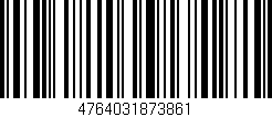 Código de barras (EAN, GTIN, SKU, ISBN): '4764031873861'