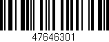 Código de barras (EAN, GTIN, SKU, ISBN): '47646301'