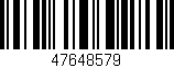 Código de barras (EAN, GTIN, SKU, ISBN): '47648579'