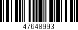 Código de barras (EAN, GTIN, SKU, ISBN): '47648993'
