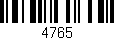 Código de barras (EAN, GTIN, SKU, ISBN): '4765'