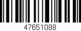 Código de barras (EAN, GTIN, SKU, ISBN): '47651088'