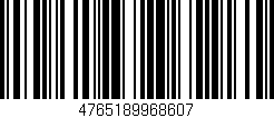 Código de barras (EAN, GTIN, SKU, ISBN): '4765189968607'