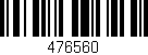 Código de barras (EAN, GTIN, SKU, ISBN): '476560'