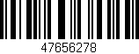 Código de barras (EAN, GTIN, SKU, ISBN): '47656278'