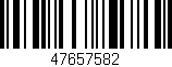 Código de barras (EAN, GTIN, SKU, ISBN): '47657582'