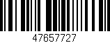 Código de barras (EAN, GTIN, SKU, ISBN): '47657727'