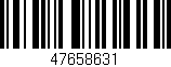 Código de barras (EAN, GTIN, SKU, ISBN): '47658631'