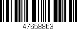 Código de barras (EAN, GTIN, SKU, ISBN): '47658863'