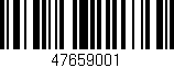 Código de barras (EAN, GTIN, SKU, ISBN): '47659001'