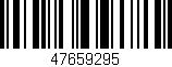 Código de barras (EAN, GTIN, SKU, ISBN): '47659295'