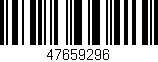 Código de barras (EAN, GTIN, SKU, ISBN): '47659296'