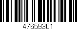 Código de barras (EAN, GTIN, SKU, ISBN): '47659301'