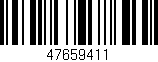Código de barras (EAN, GTIN, SKU, ISBN): '47659411'