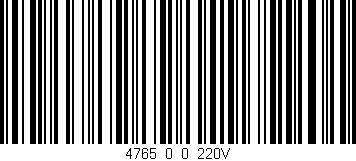 Código de barras (EAN, GTIN, SKU, ISBN): '4765_0_0_220V'