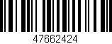 Código de barras (EAN, GTIN, SKU, ISBN): '47662424'