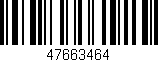 Código de barras (EAN, GTIN, SKU, ISBN): '47663464'