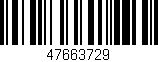 Código de barras (EAN, GTIN, SKU, ISBN): '47663729'
