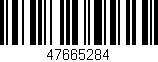 Código de barras (EAN, GTIN, SKU, ISBN): '47665284'