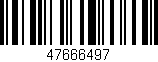 Código de barras (EAN, GTIN, SKU, ISBN): '47666497'