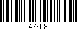 Código de barras (EAN, GTIN, SKU, ISBN): '47668'