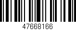 Código de barras (EAN, GTIN, SKU, ISBN): '47668166'