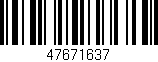 Código de barras (EAN, GTIN, SKU, ISBN): '47671637'
