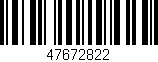 Código de barras (EAN, GTIN, SKU, ISBN): '47672822'