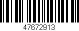 Código de barras (EAN, GTIN, SKU, ISBN): '47672913'