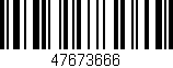 Código de barras (EAN, GTIN, SKU, ISBN): '47673666'