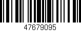 Código de barras (EAN, GTIN, SKU, ISBN): '47679095'