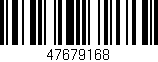 Código de barras (EAN, GTIN, SKU, ISBN): '47679168'