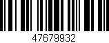 Código de barras (EAN, GTIN, SKU, ISBN): '47679932'
