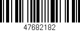Código de barras (EAN, GTIN, SKU, ISBN): '47682182'